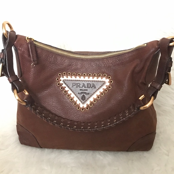 Prada calf leather  tall boots camel brown 38 - Picture 7 of 7